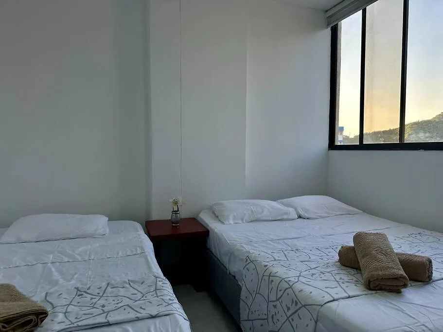 アパート Acogedor Apartamento Rodadero Santa Marta Con Vista Al Lago